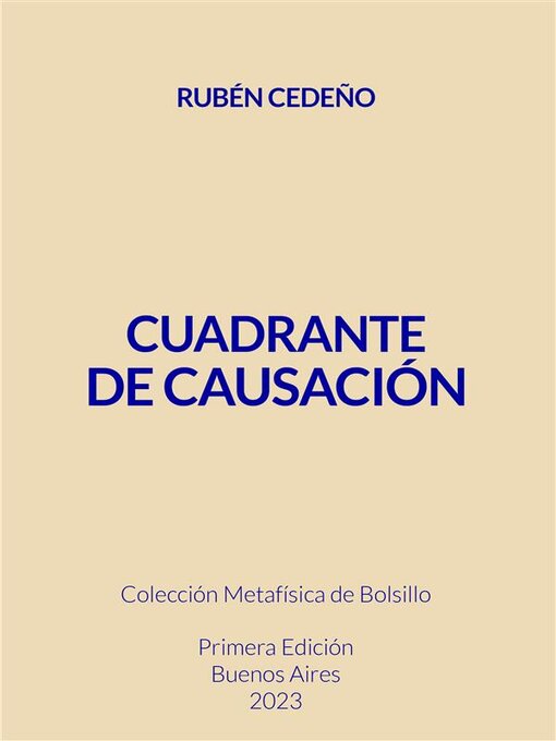 Title details for Cuadrante de Causación by Rubén Cedeño - Available
